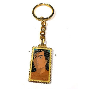 St. Labre Indian School Ashland Montana Gold Tone Keychain